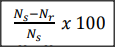 Which formula is used to calculate percentage slip of an AC 3 phase induction motor?