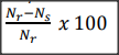 Which formula is used to calculate percentage slip of an AC 3 phase induction motor?