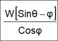 What is the formula to find the force if the object is just move up the plane?