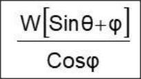 What is the formula to find the force if the object is just move up the plane?